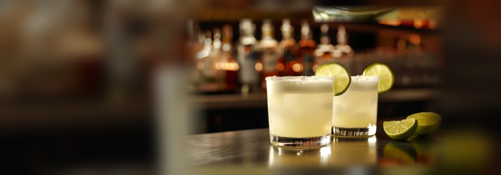 Vasos de pisco sour en un bar